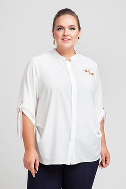 Белые блузы больших размеров в СПБ